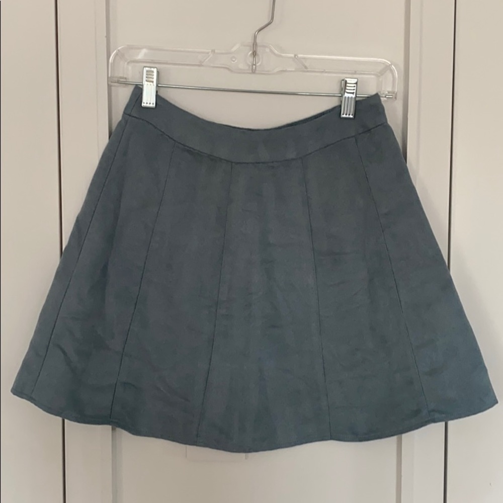 BCBG suede mini skirt